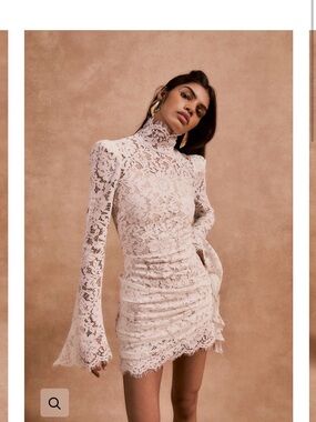 lace backless long sleeve wedding dress Chiffon A Line Long Sleeves Lace Beach Wedding Dress PW365 main image 1